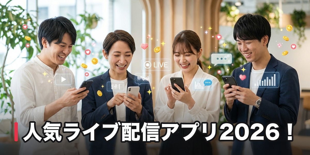 人気ライブ配信アプリ2026!